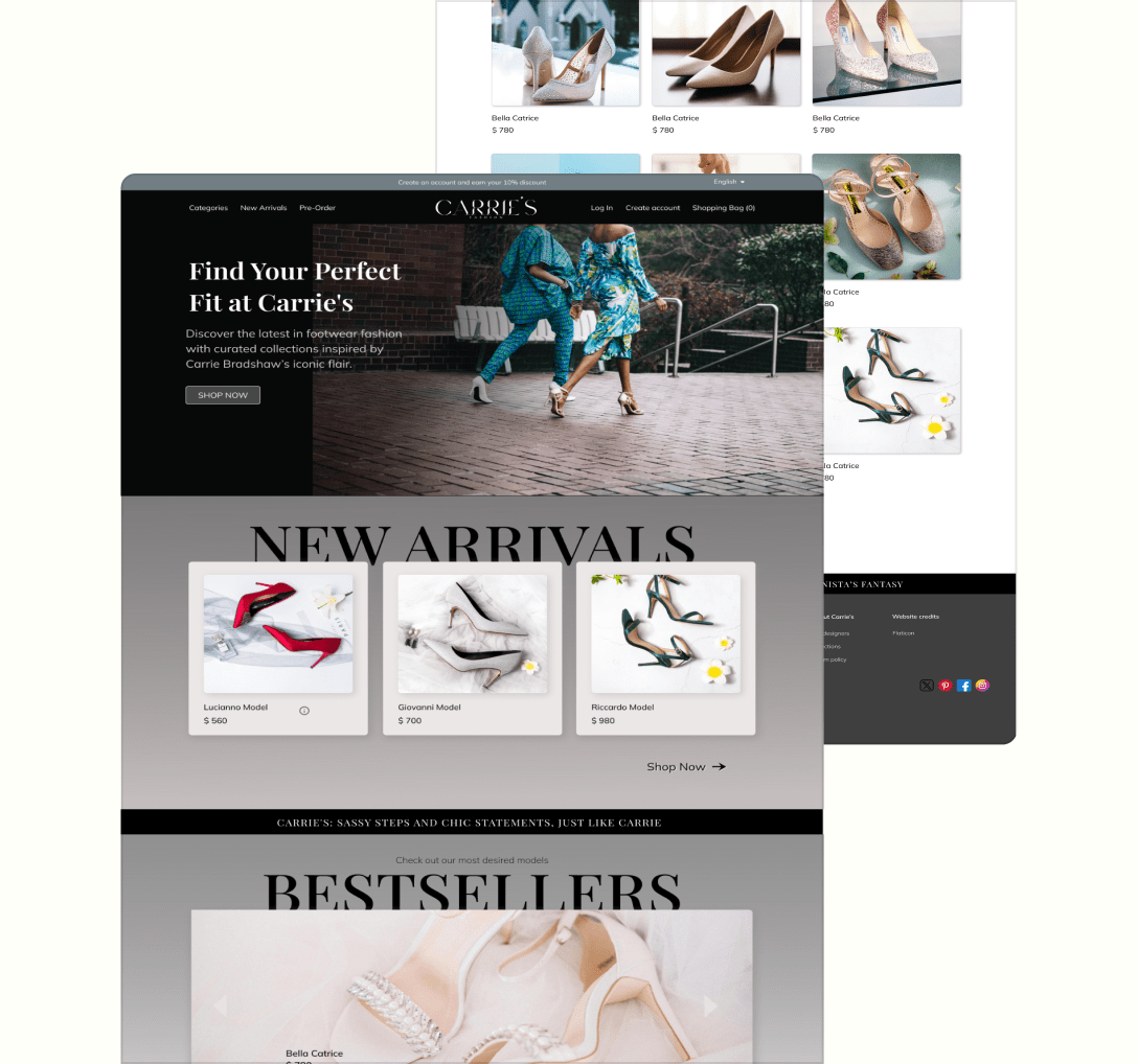 Shoes Store project photo